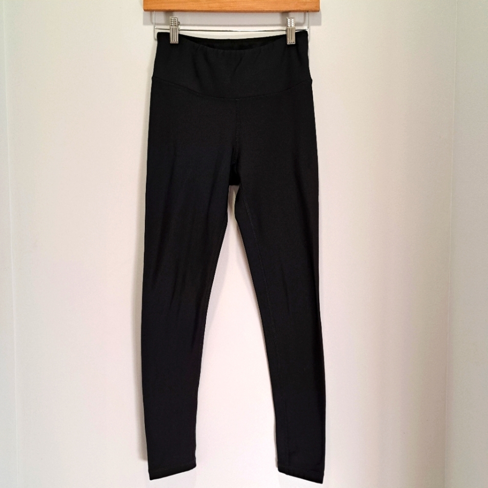 Silver Icing "Sub Zero" Black High-Waisted Fleece-lined Leggings Womens S